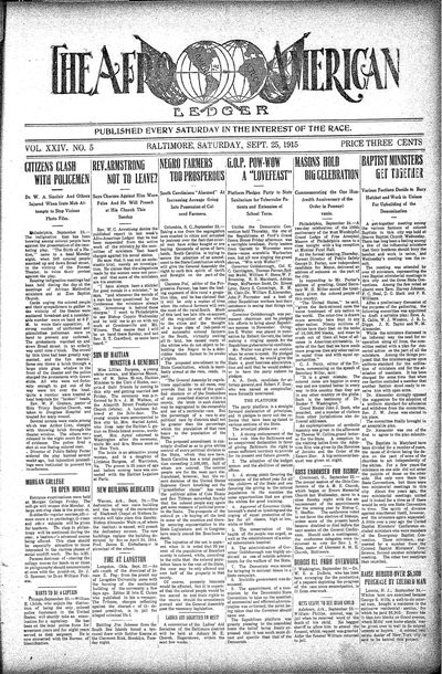 The Afro-American, Sep 25, 1915