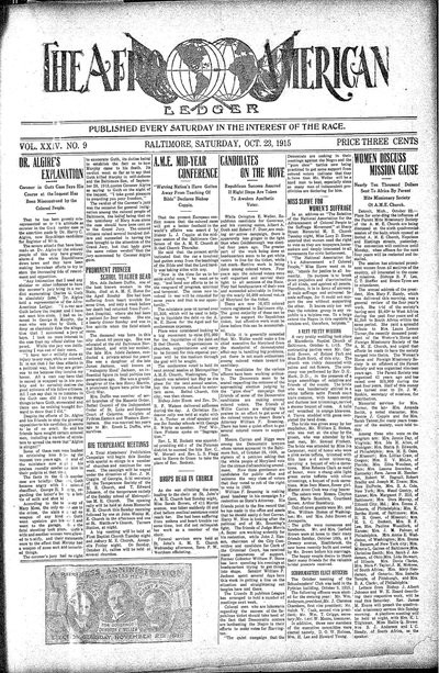 The Afro-American, Oct 23, 1915