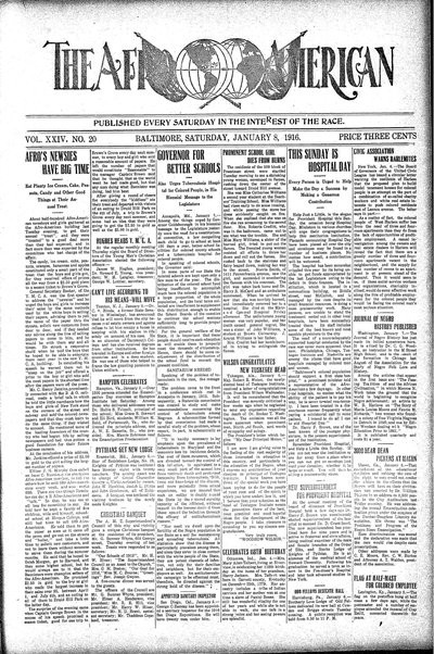 The Afro-American, Jan 8, 1916
