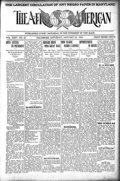 The Afro-American, Jan 29, 1916