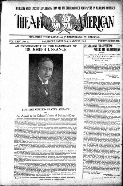 The Afro-American, Mar 25, 1916