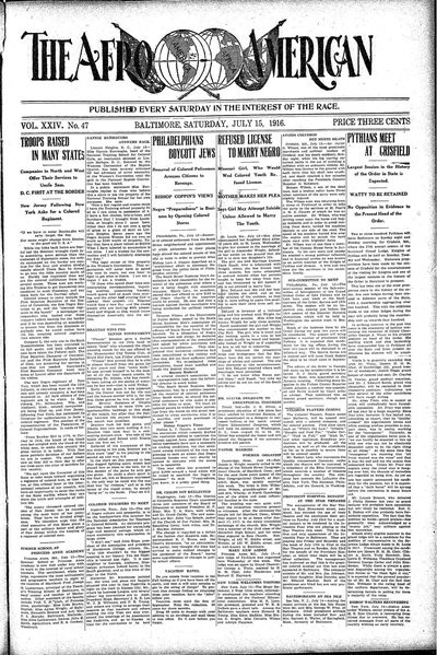The Afro-American, Jul 15, 1916