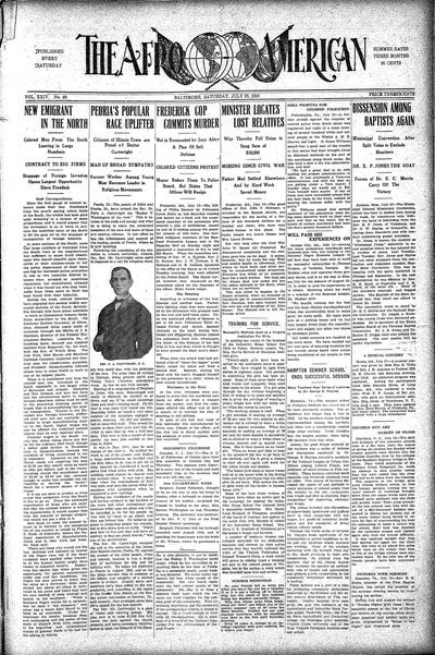 The Afro-American, Jul 29, 1916