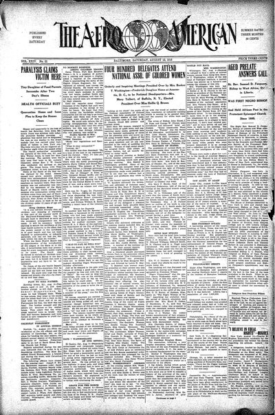 The Afro-American, Aug 12, 1916