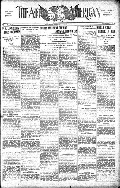 The Afro-American, Oct 28, 1916