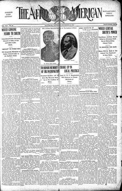 The Afro-American, Nov 18, 1916