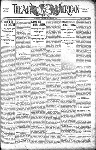 The Afro-American, Nov 25, 1916