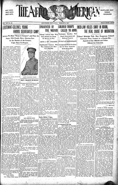 The Afro-American, Mar 31, 1917