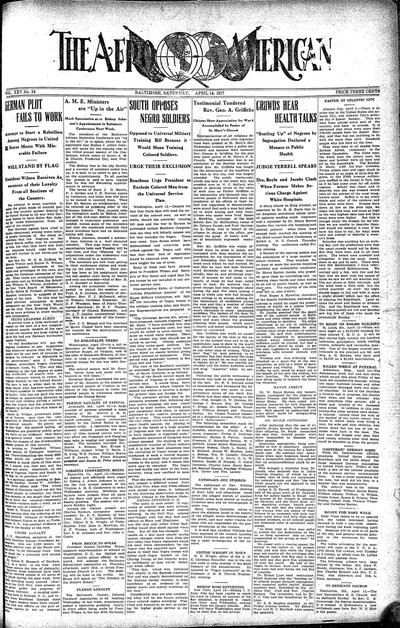 The Afro-American, Apr 14, 1917