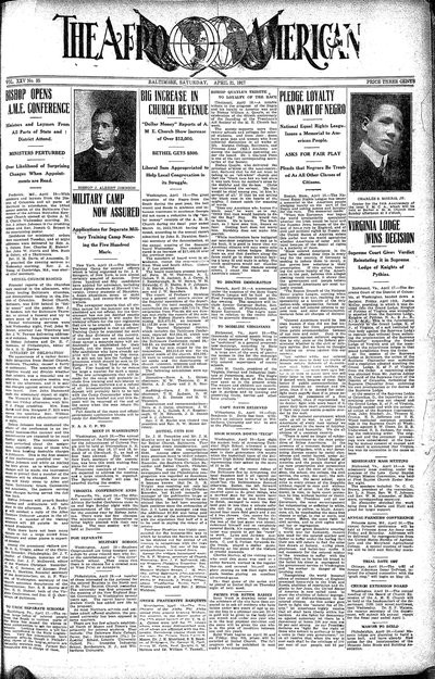 The Afro-American, Apr 21, 1917