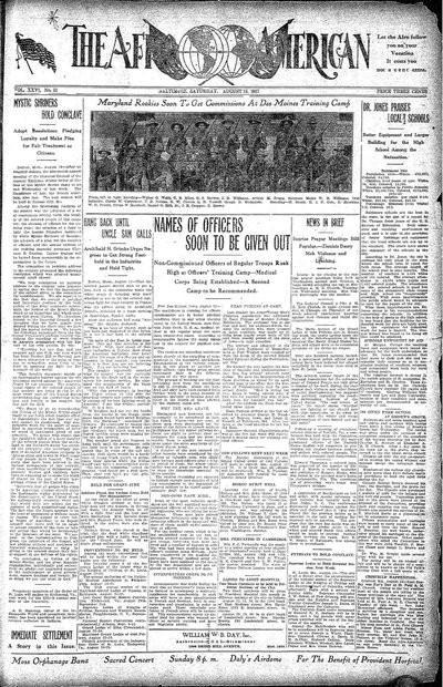 The Afro-American, Aug 18, 1917