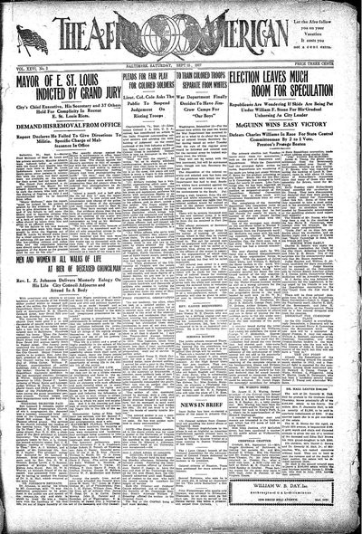 The Afro-American, Sep 15, 1917