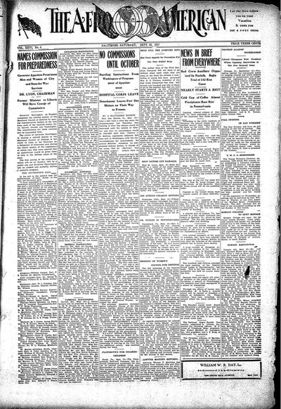 The Afro-American, Sep 22, 1917