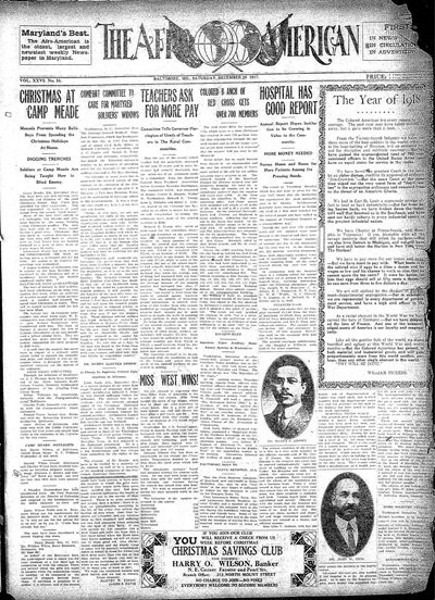 The Afro-American, Dec 29, 1917