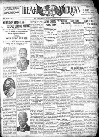 The Afro-American, Jan 19, 1918