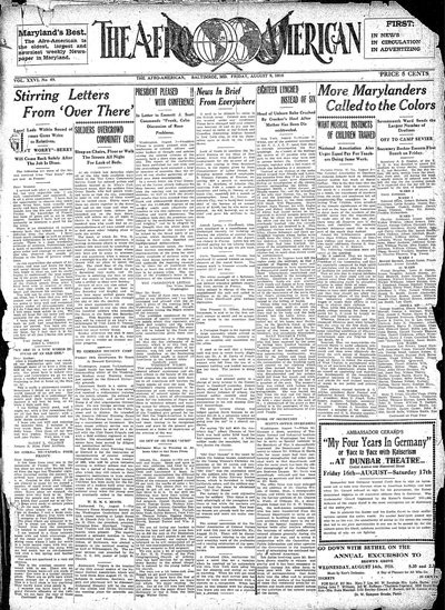 The Afro-American, Aug 9, 1918