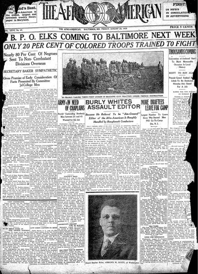 The Afro-American, Aug 23, 1918