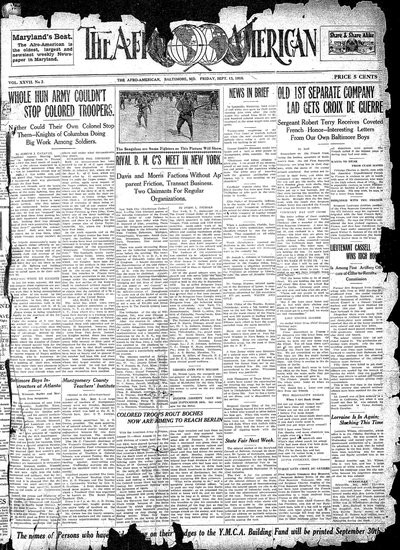 The Afro-American, Sep 13, 1918