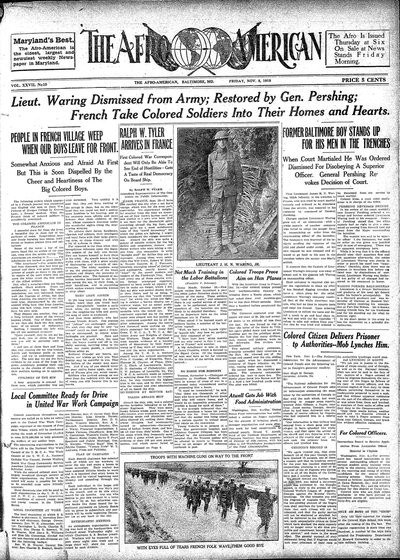 The Afro-American, Nov 8, 1918