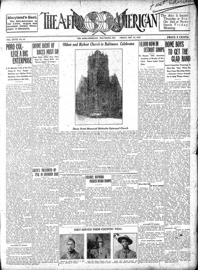 The Afro-American, Dec 13, 1918