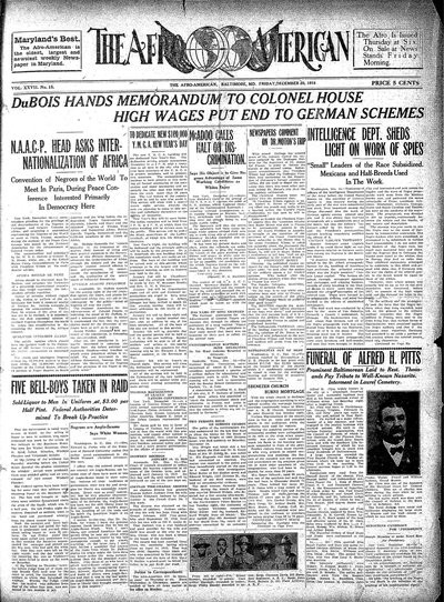 The Afro-American, Dec 20, 1918