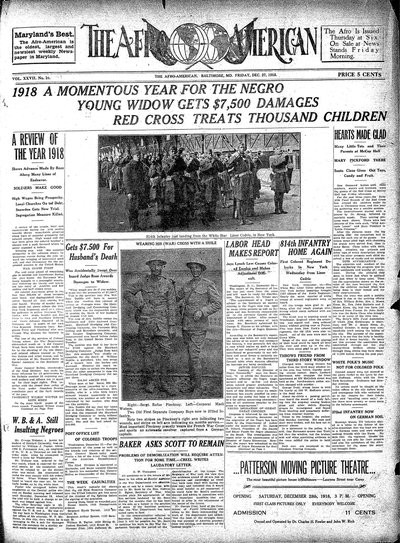 The Afro-American, Dec 27, 1918