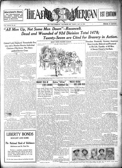 The Afro-American, Jan 10, 1919