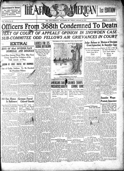 The Afro-American, Jan 24, 1919