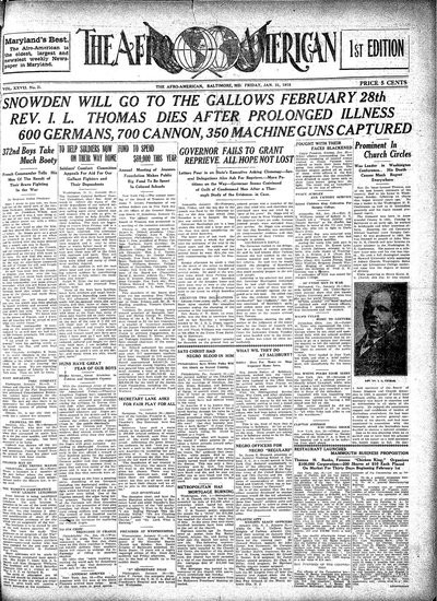 The Afro-American, Jan 31, 1919