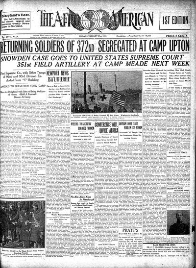The Afro-American, Feb 21, 1919