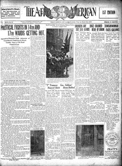 The Afro-American, Mar 21, 1919