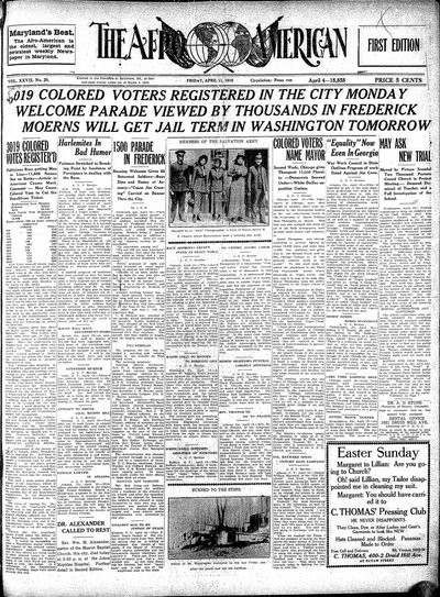 The Afro-American, Apr 11, 1919