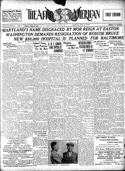 The Afro-American, Apr 25, 1919