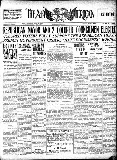 The Afro-American, May 9, 1919