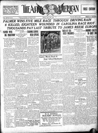The Afro-American, May 16, 1919