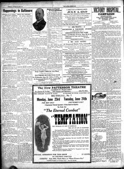 The Afro-American, Jun 20, 1919