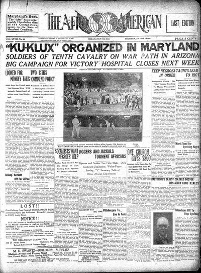 The Afro-American, Jul 11, 1919