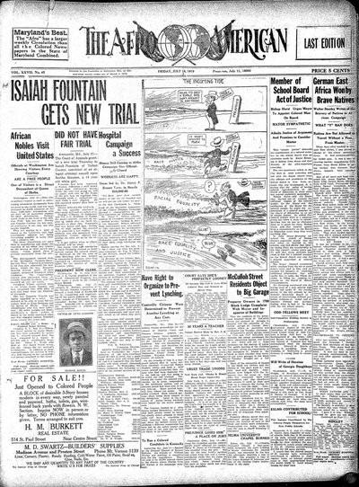 The Afro-American, Jul 18, 1919