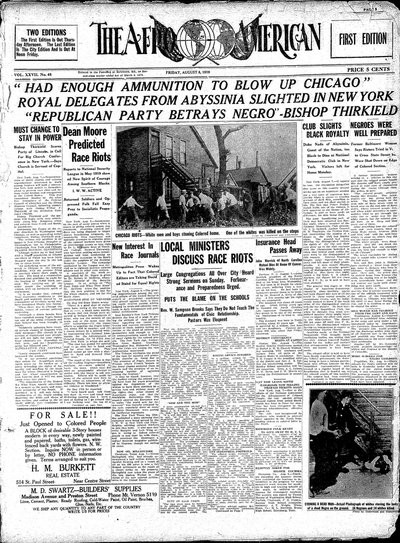 The Afro-American, Aug 8, 1919