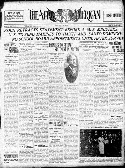 The Afro-American, Sep 26, 1919