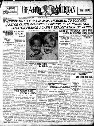The Afro-American, Oct 17, 1919
