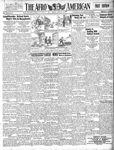 The Afro-American, Apr 23, 1920