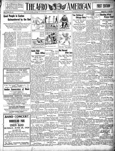 The Afro-American, Jun 25, 1920