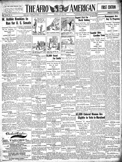 The Afro-American, Aug 20, 1920