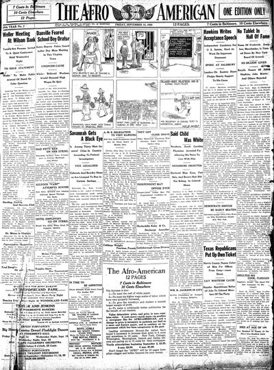 The Afro-American, Sep 10, 1920
