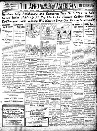 The Afro-American, Sep 17, 1920