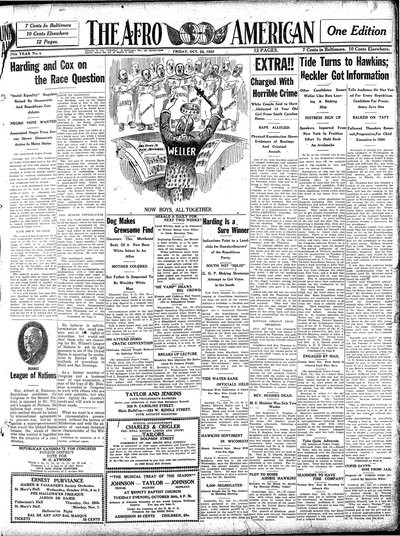 The Afro-American, Oct 22, 1920