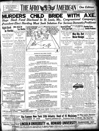 The Afro-American, Nov 12, 1920