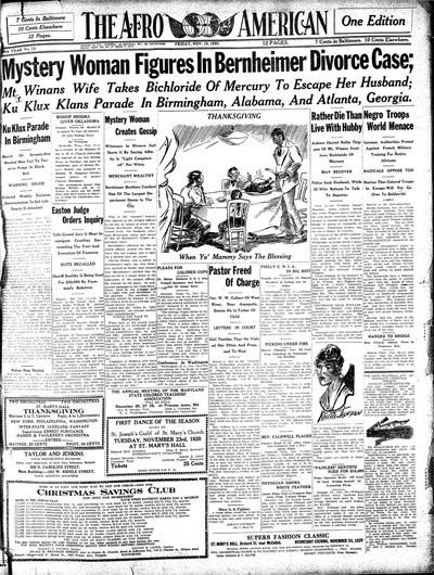 The Afro-American, Nov 19, 1920