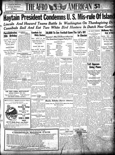 The Afro-American, Nov 26, 1920